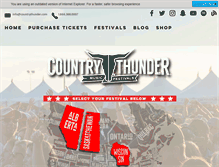Tablet Screenshot of countrythunder.com